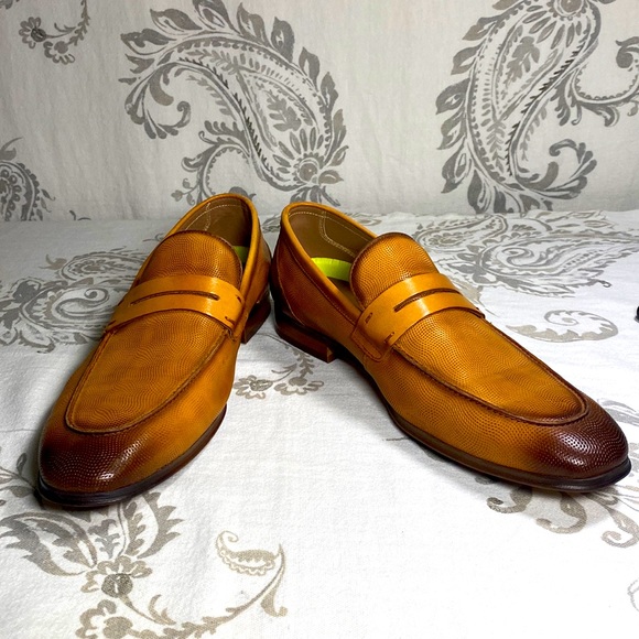 Moretti Gold Label Owen leather 9.5 D penny loafers‎ - Picture 1 of 7